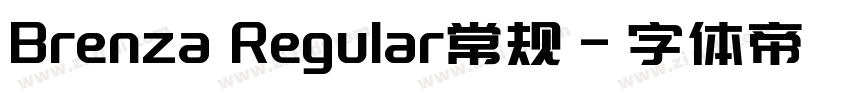 Brenza Regular常规字体转换